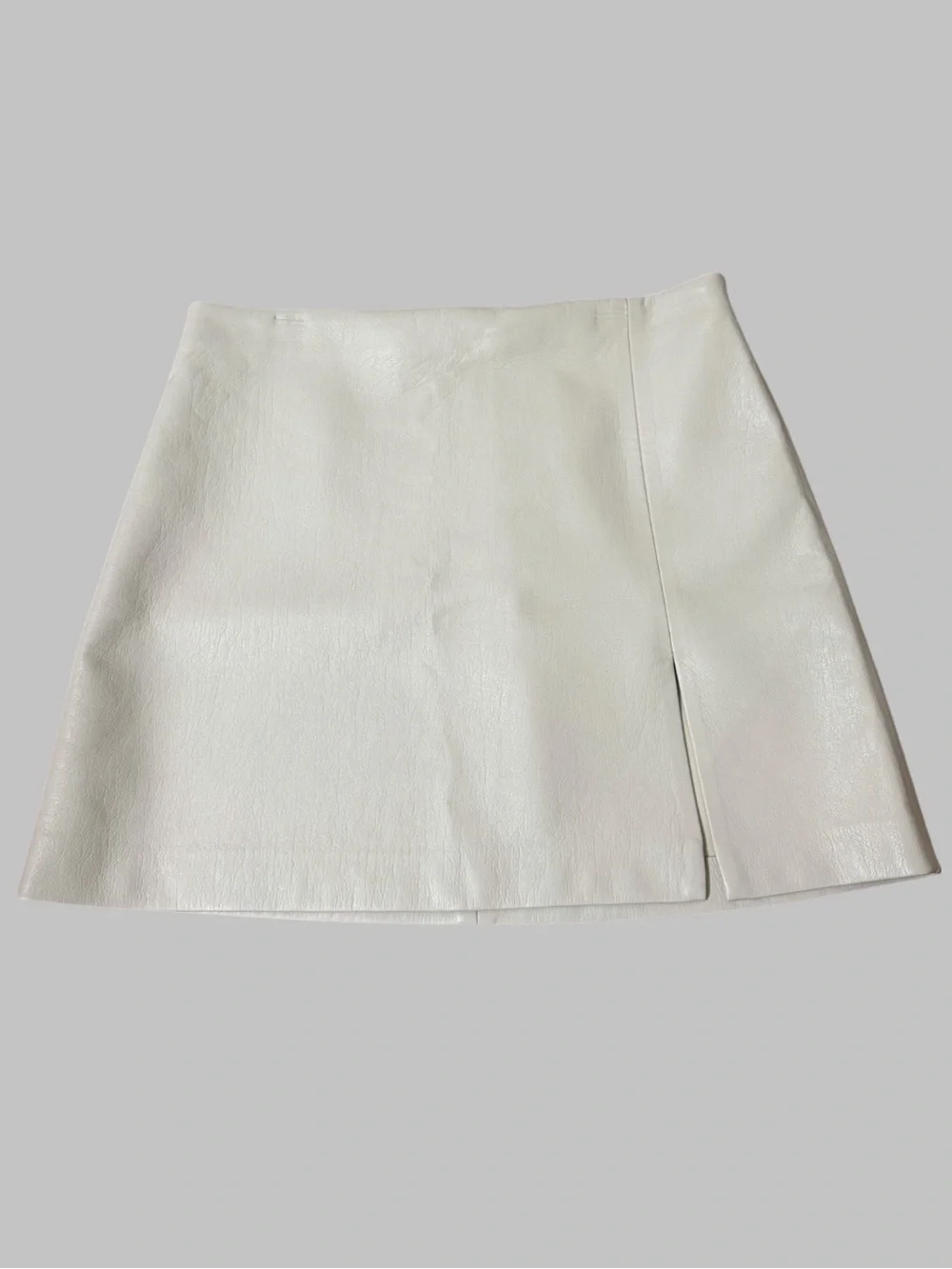 Sunday Best Aritzia White Vegan Leather Mini Skirt